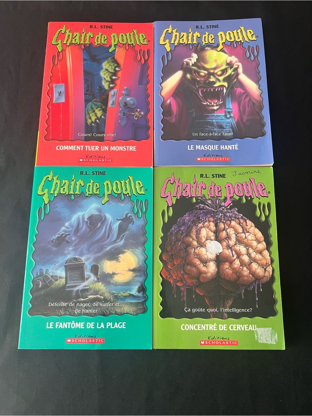 4 French Goosebumps Books Chair de poule RL Stine Lot - Picture 1 of 7